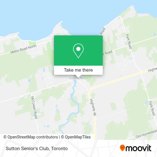 Sutton Senior's Club map