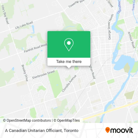 A Canadian Unitarian Officiant map