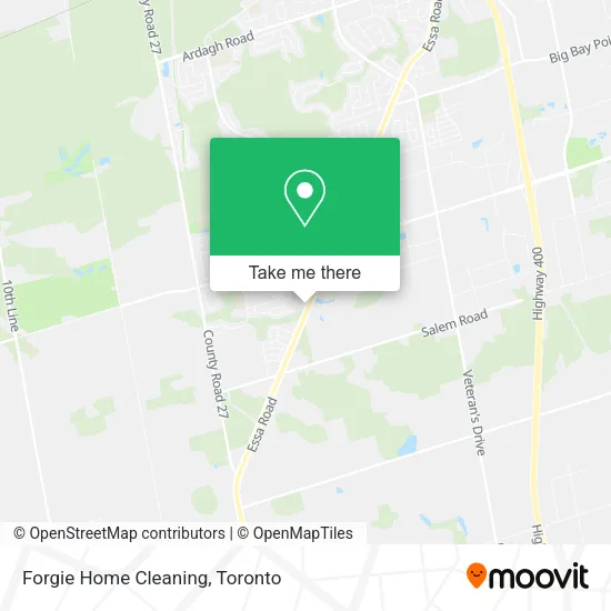Forgie Home Cleaning map