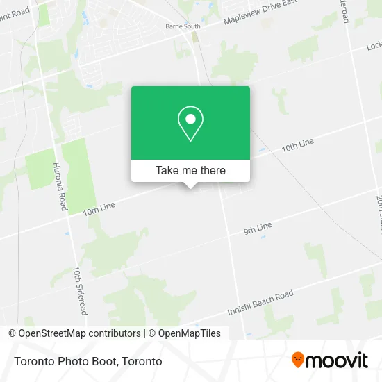 Toronto Photo Boot map