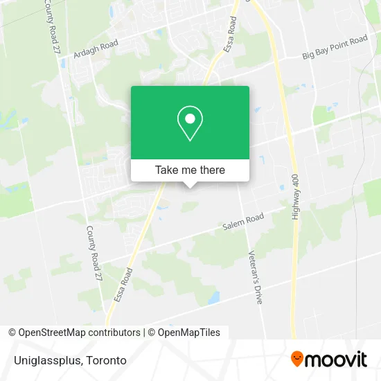 Uniglassplus map