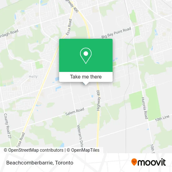 Beachcomberbarrie map