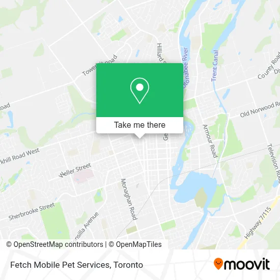 Fetch Mobile Pet Services map
