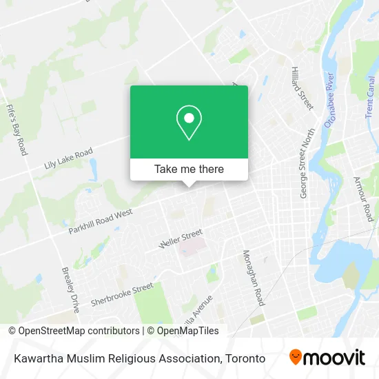 Kawartha Muslim Religious Association map