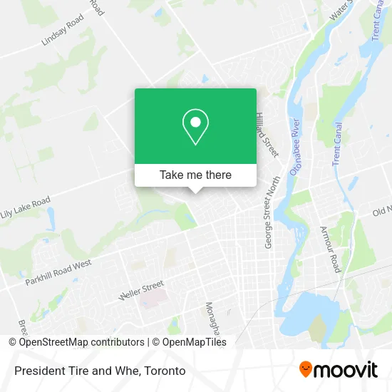 President Tire and Whe map