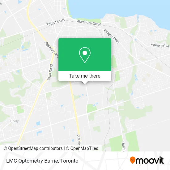LMC Optometry Barrie map