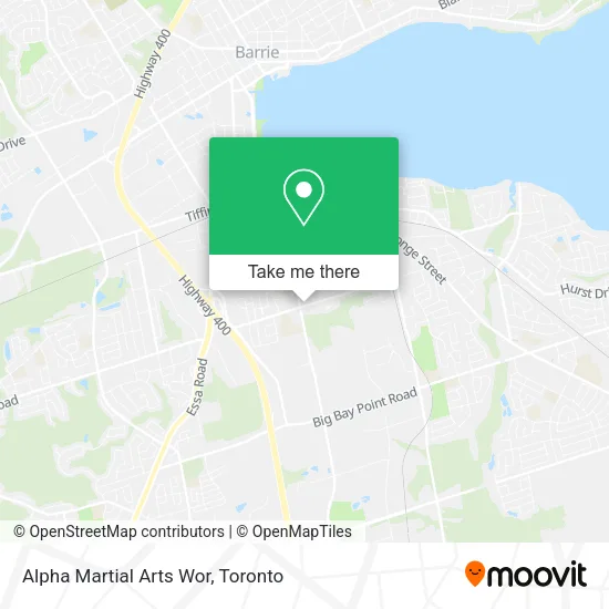 Alpha Martial Arts Wor map