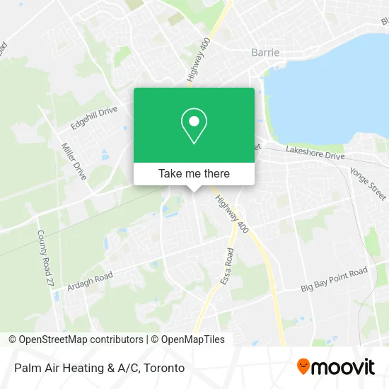 Palm Air Heating & A/C map