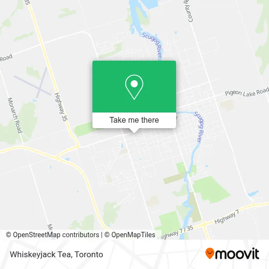 Whiskeyjack Tea map
