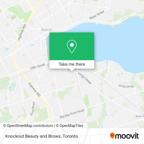 Knockout Beauty and Brows map