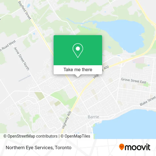 Northern Eye Services map