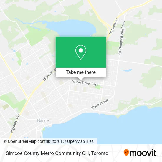 Simcoe County Metro Community CH map