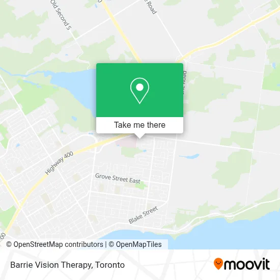 Barrie Vision Therapy map