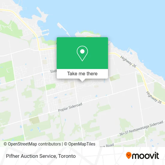 Pifher Auction Service map
