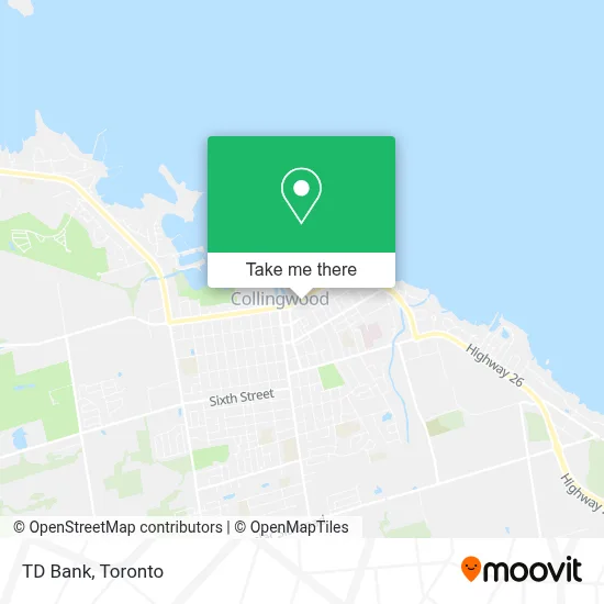 TD Bank map