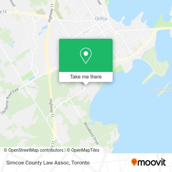 Simcoe County Law Assoc map