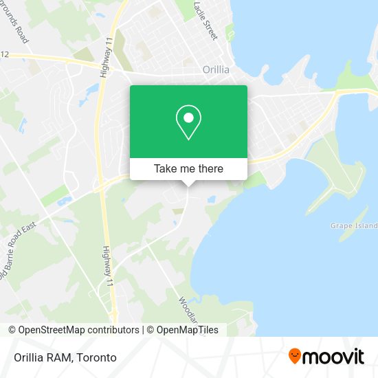 Orillia RAM map