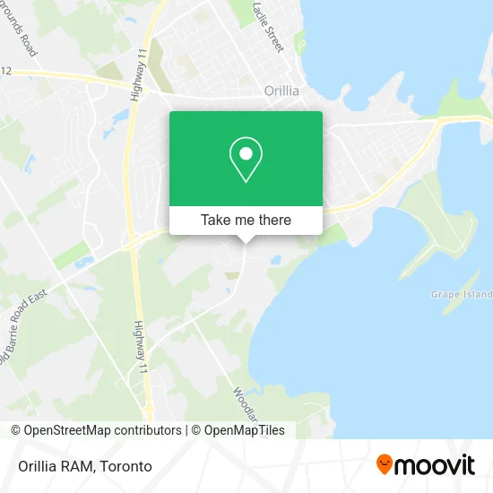 Orillia RAM map