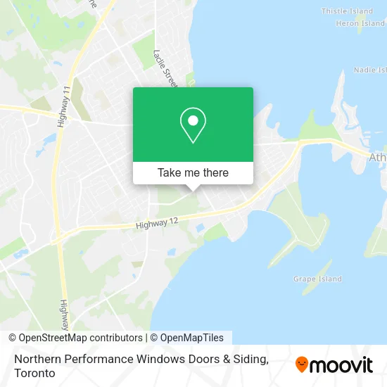 Northern Performance Windows Doors & Siding map