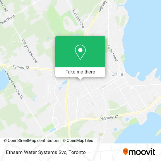 Ethsam Water Systems Svc map