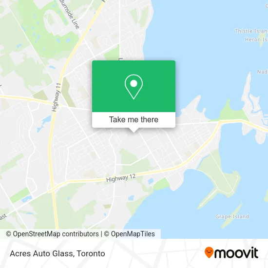 Acres Auto Glass map
