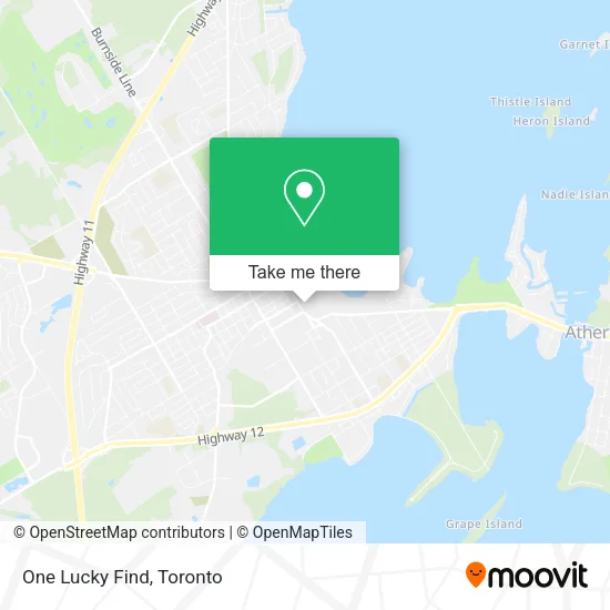 One Lucky Find map