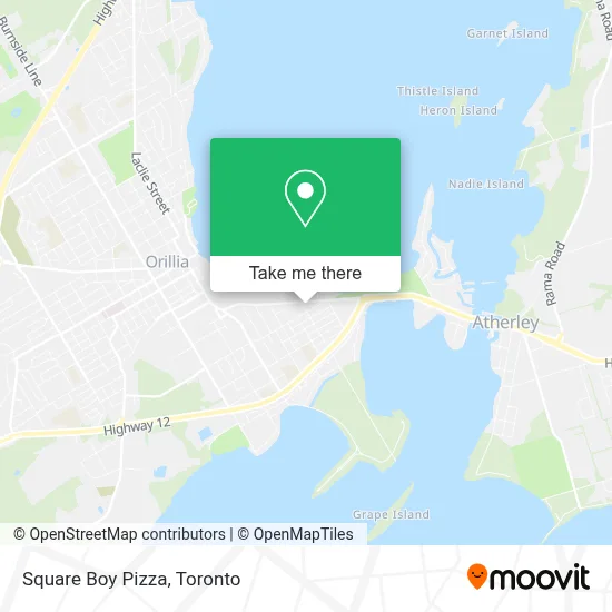 Square Boy Pizza map