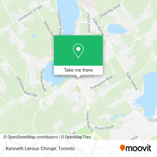 Kenneth Leroux Chiropr map