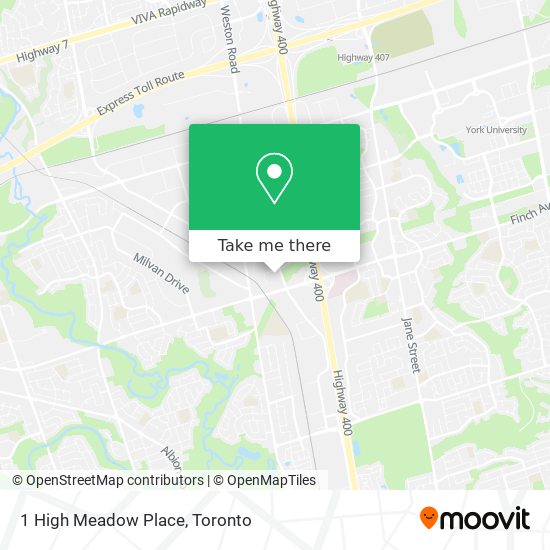 1 High Meadow Place map