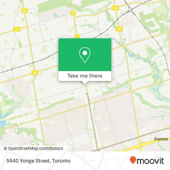 5940 Yonge Street map