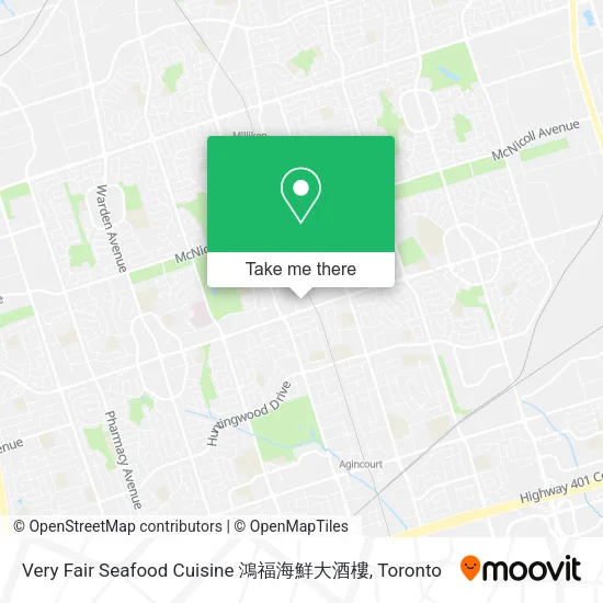 Very Fair Seafood Cuisine 鴻福海鮮大酒樓 plan