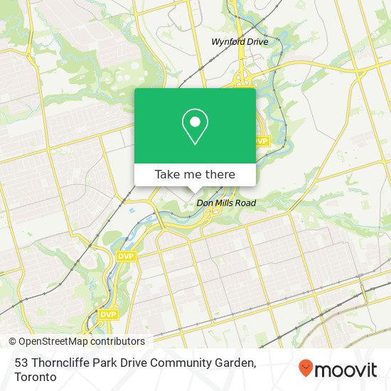 53 Thorncliffe Park Drive Community Garden map