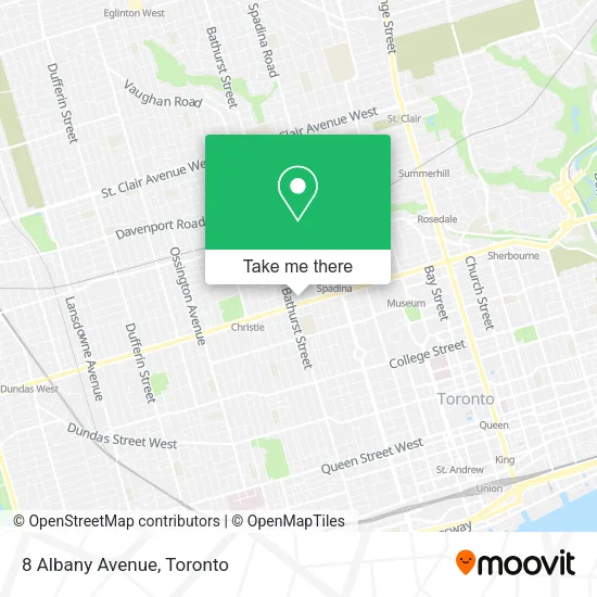 8 Albany Avenue map