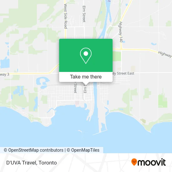 D'UVA Travel map