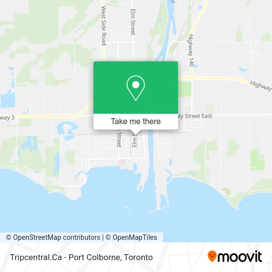 Tripcentral.Ca - Port Colborne map