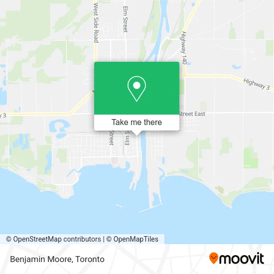 Benjamin Moore map
