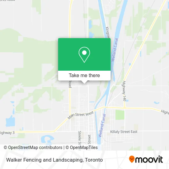 Walker Fencing and Landscaping map