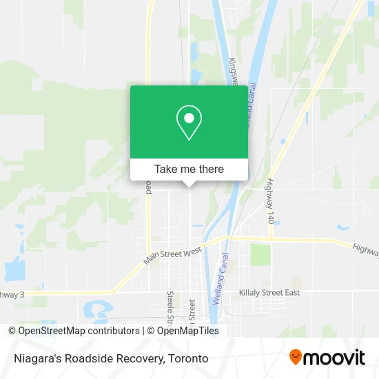 Niagara's Roadside Recovery map