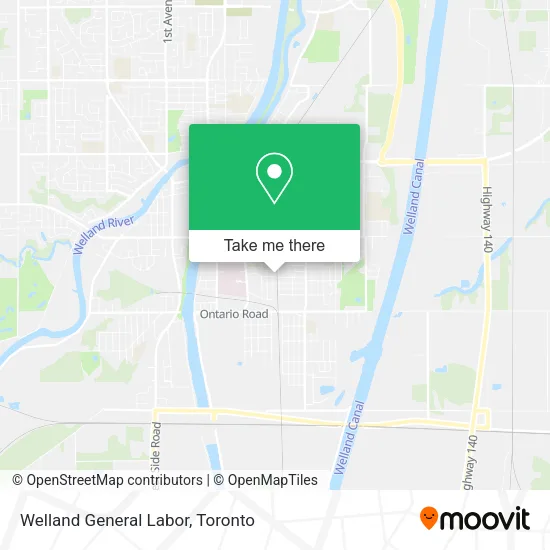 Welland General Labor map