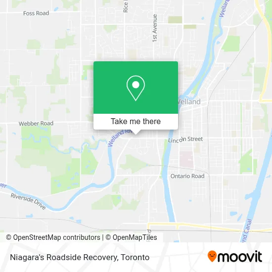 Niagara's Roadside Recovery map