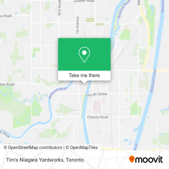 Tim's Niagara Yardworks map