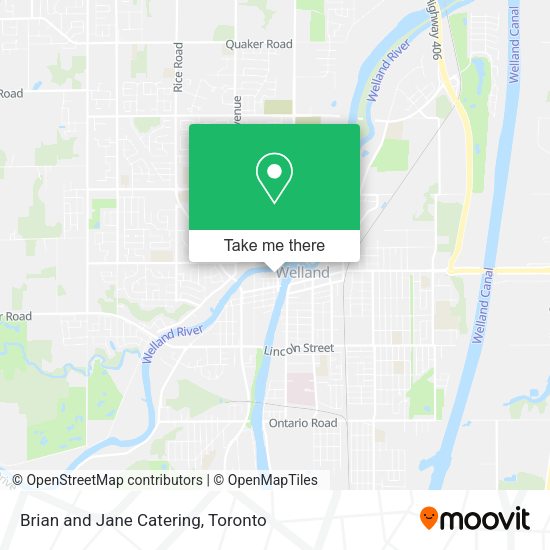 Brian and Jane Catering map