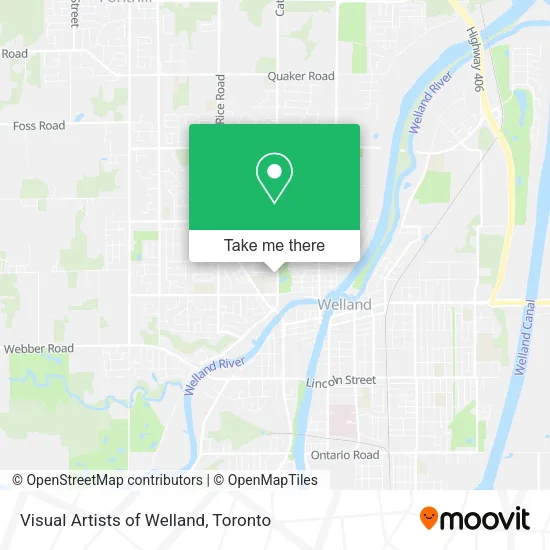 Visual Artists of Welland map