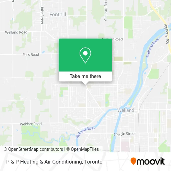 P & P Heating & Air Conditioning map