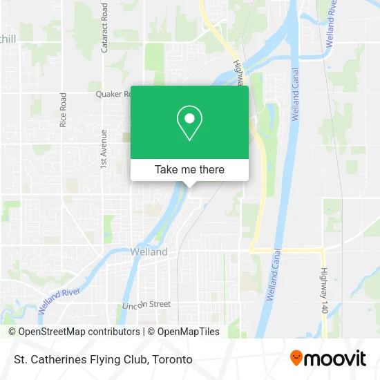 St. Catherines Flying Club map
