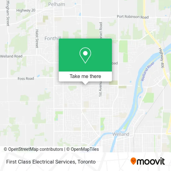 First Class Electrical Services map