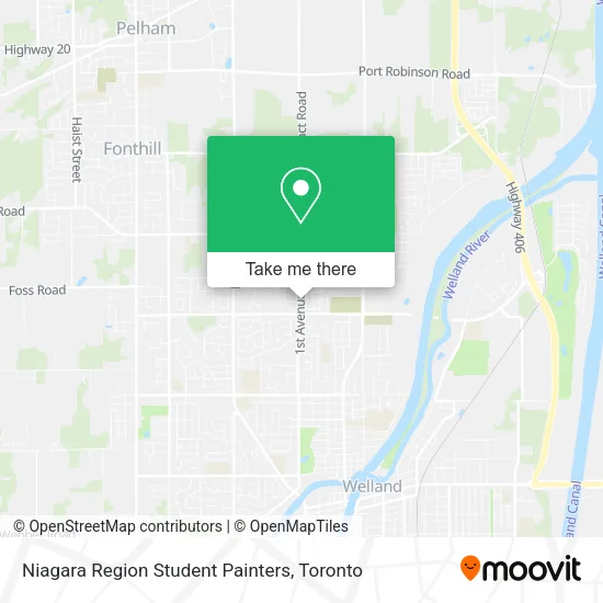 Niagara Region Student Painters map