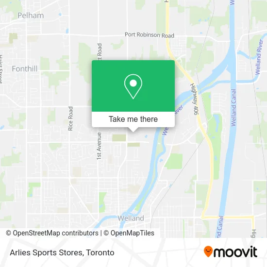 Arlies Sports Stores map