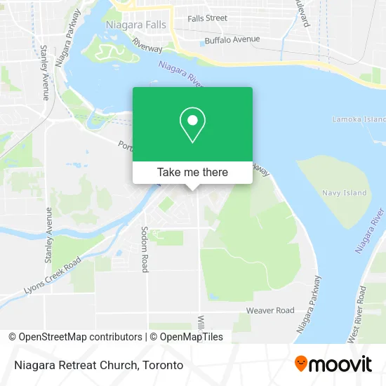 Niagara Retreat Church map