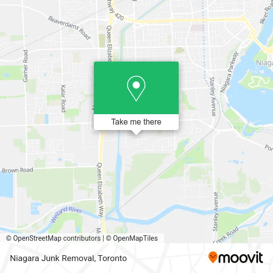 Niagara Junk Removal map